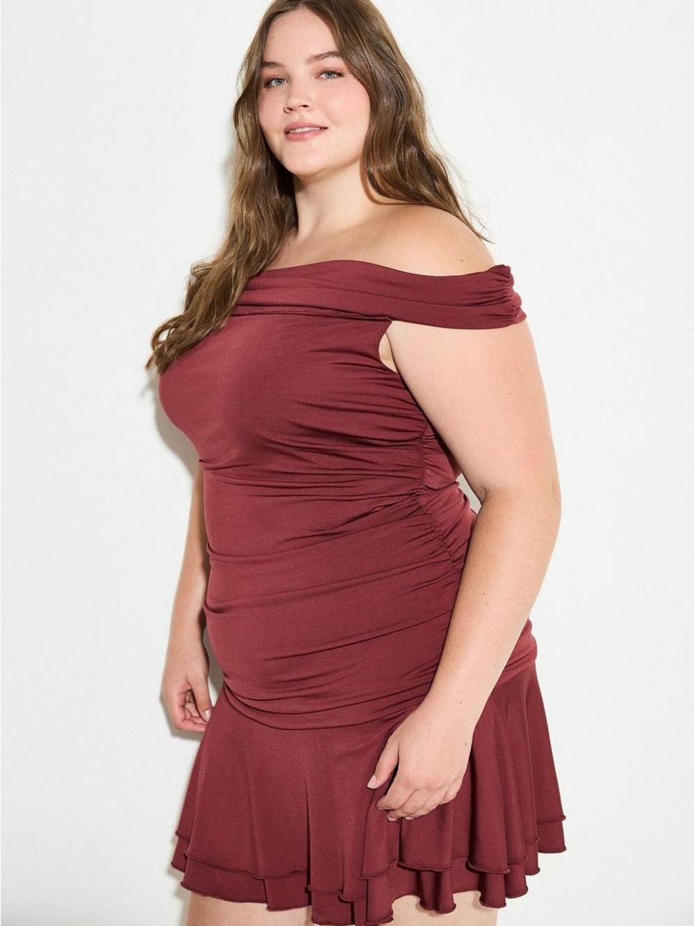 New TORRID x LOVESICK 3x Off-Shoulder Mini Dress